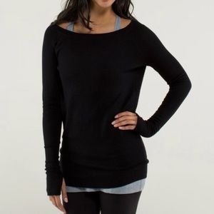 Lululemon Reversible Chai Time Black Pullover Size M